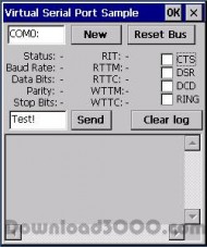 Virtual Serial Port ActiveX CE screenshot
